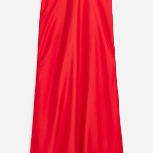 J. Crew Red Gwyneth Slip Skirt - Medium